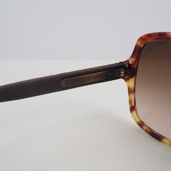 BOTTEGAVENETA  Intrecciato sunglasses Brown Platstick/leather - Picture 2 of 10